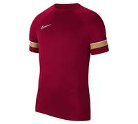 Nike Mens Top M Nk DF Acd21 Top SS, Team Red/White/Jersey Gold/White, Cw6101-677, XS
