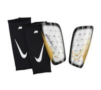 Nike Mercurial Lite DN3611-101 - Espinilleras de fútbol (Talla XL), Color Blanco, Negro y Dorado