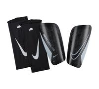 Nike, Mercurial Lite, Espinilleras De Fútbol, Negro/Negro/Blanco, XL, Adulto Unisex