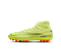 Nike - Bota de fútbol Air Zoom Mercurial Superfly 10 Academy AG, Unisex, Limelight-Volt-Hyper Crimson, 12 USA