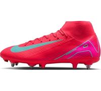 Nike Mercurial Superfly 10 Academy Botas de fútbol de Perfil Alto SG-Pro, Soccer Shoe Hombre, Ember Glow/Aurora Green, 38 EU