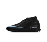 Nike Mercurial Superfly 10 Club Botas de fútbol de perfil alto para moqueta - Turf - Negro 47.5