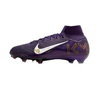 Nike Mercurial Superfly 10 Elite Kylian Mbappe FG - Tacos de fútbol de caña alta (FQ8692-500, morado grande/marfil pálido), Morado grande/marfil pálido, 7