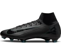 Nike Mercurial Superfly 10 Pro Botas de fútbol de Perfil Alto FG, Soccer Shoe Hombre, Black/Black-Deep Jungle, 44 EU