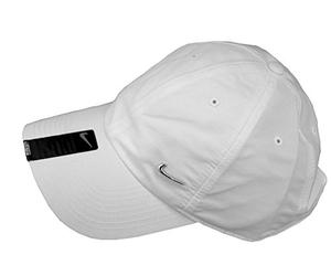 Nike Metal Swoosh Cap - Gorra para hombre, talla única, color blanco / plateado