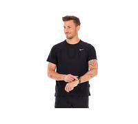 Nike Miler Breathe HJ4181-010 HJ4181-010 - Camiseta de Correr de Manga Corta para Hombre, Color Negro/Plateado Reflectante