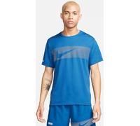 Nike Miler Flash Camiseta De Running Dri-Fit UV De Manga Corta - Hombre, Court Blue/Reflective Silv, FN3051-476, S