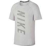 Nike Miler Waffle Graphic - Camiseta para Hombre, Camiseta Miler Waffle Graphic, Hombre, Color Gran Gris/Plateado Reflectante, tamaño Small