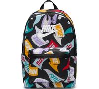 NIKE Mochila unisex Heritage (25 l) (25 l), negro, blanco, talla única, Ropa deportiva