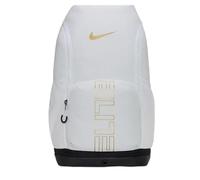 NIKE Mochila unisex NK VARSITY ELITE BKPK, blanco/negro/dorado metálico, talla única, Blanco/Negro/Oro Metálico, Talla única, Clásico