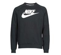 NIKE Modern CRW Flece Sudadera, Blanco/Negro, Small para Hombre