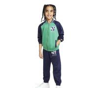 NIKE -Mono Completo con Capucha -Bolsillos Riñonera -Pantalón con GIROVITA Elástico -Logo Verde Verde/Azul U90 6-7 Años