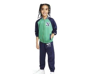 NIKE -Mono Completo con Capucha -Bolsillos Riñonera -Pantalón con GIROVITA Elástico -Logo Verde Verde/Azul U90 3-4 Años