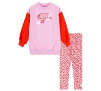 NIKE Mono de Niña Floral Legging Rosa Talla 3-4 A Código 36L827-AAH, Rosa, 3 años