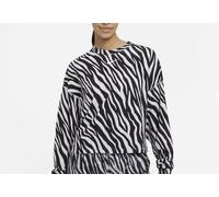 Nike Mujer Cultivo Crew Mujer Sudadera Jersey Negro Púrpura Blanco Talla L Nuevo