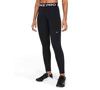 Nike Mallas Pro 365 Mujer, talle medio con paneles de malla, Negro S