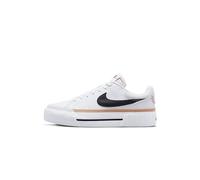 Nike Mujer Sneaker, White Black Hemp Team Orange, 40.5 EU