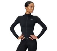 Nike Mujer W Nk One Df Fz Fitted Jkt Chaleco, Negro/Blanco, M