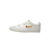 NIKE Mujeres Air Jordan 1 MM Low Trainers FN5032 Sneakers Zapatos (UK 5 US 7.5 EU 38.5, Sail Metallic Gold 100)