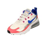NIKE Mujeres Air MAX 270 React Running Trainers CW3094 Sneakers Zapatos (UK 7 US 9.5 EU 41, White Racer Blue Flash Crimson 100)