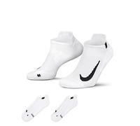 Nike pack de 2 pares de calcetines Multiplier No-Show Chaussettes M Blanc