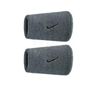 Nike muñequera Swoosh Doublewide TU Gris/plata