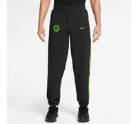 Nigeria Energy Nike Dri-Fit Pantalones De Fútbol De Tejido para Hombre, Negro/Verde Eléctrico, IH1296-010, S