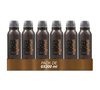 NIKE - Nightfall Man Pack 6 x 200 ml, Desodorante Hombre, Formato Líquido, Eau de Toilette Natural y Masculina, Aroma de Floral Frutal, Fragancia Fresca y de Larga Duración