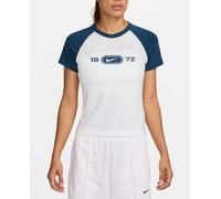Nike Nike - Camiseta de mujer W Nsw Nk Chll Knt Tee Rgln Nike. Blanco Talla XL