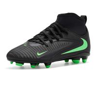 Nike Nike Jr. Phantom 6 High Club - Tacos de fútbol para niños grandes, Negro/Verde Ilusión/Negro, 4.5 Big Kid
