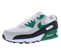 NIKE Nike Tenis de correr Air Max 90 para hombre, BLANCO/MALAQUITA-NEGRO-MALAQUITA, 9 UK (10 US)