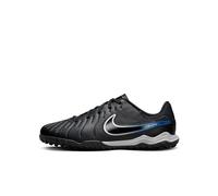 Nike Niño Jr Legend 10 Academy TF Soccer Shoe, Black Chrome Hyper Royal, 37.5 EU