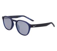 Nike Niños Nike NIKE SMASH DZ7382 410 Gafas de sol Bio-inyección Azul Plata Redonda Normal Fotocromático