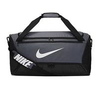 Nike NK Brsla M Duff - 9.0 (60L) Gym Bag, Unisex Adulto, Flint Grey/Black/White, MISC