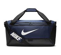 Nike NK Brsla M Duff - 9.0 (60L) Gym Bag, Unisex Adulto, Midnight Navy/Black/White, MISC