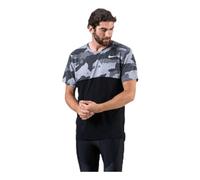 NIKE Nk Df Top Hpr Dry Camo, Camiseta De Manga Corta Hombre, Black/lt Smoke Grey/(white), XXL