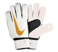 Nike NK GK MATCH-FA18 Soccer Gloves, Unisex Adulto, White/Black/mtlc Vivid Gold, 9