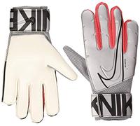 Nike Nk Gk Match-Fa19 Soccer Gloves, Unisex Adulto, Metallic Silver/Laser Crimson/(Black), 10