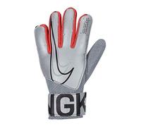Nike Nk Gk Match Jr-Fa19 Soccer Gloves, Unisex niños, Metallic Silver/Laser Crimson/(Black), 4