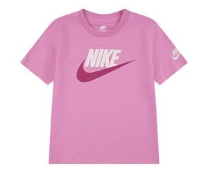 NIKE Nkn Club Family S/S Knit Top, T-Shirt Unisex niños, Magic Flamingo, 2 años