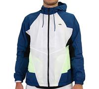 NIKE NSW He WR Jkt Wvn Signature Sport Jacket, Hombre, Blue Force/White/Barely Volt, L