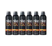 NIKE - On Fire Pack de 6 x 200 ml, Desodorante Hombre Spray, Desodorante Antimanchas para Todo Tipo de Piel, 0% Sales de Aluminio, de Larga Duración, Fragancia Oriental Amaderado