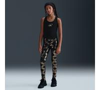 Nike One Big Kids' Leggings con estampado Dri-FIT - Niña - Negro S