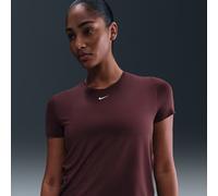 Nike One Classic Camiseta de manga corta Dri-FIT - Mujer - Rojo S (EU 36-38)