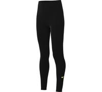 Nike One Dri-Fit FZ5605-011 - Mallas para niños mayores (niñas), color negro y amarillo