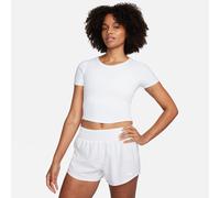 Nike One Fitted Camiseta corta de manga corta Dri-FIT - Mujer - Blanco M (EU 40-42)