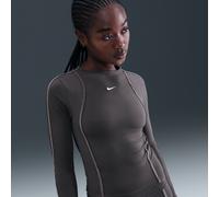 Nike One Fitted Camiseta de manga larga Dri-FIT - Mujer - Gris XL (EU 48-50)