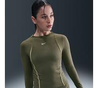 Nike One Fitted Camiseta de manga larga Dri-FIT - Mujer - Verde XL (EU 48-50)