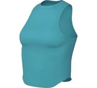 Nike One Fitted Dri-Fit Crop Top sin Mangas para Mujer, Color Cactus/Negro, FN2806-345, 2XS