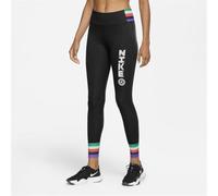 Nike One Icnclsh PT 7/8 B Tights Mujer, N'est Pas Applicable, Mujer, Color Negro/Blanco, tamaño Extra-Large